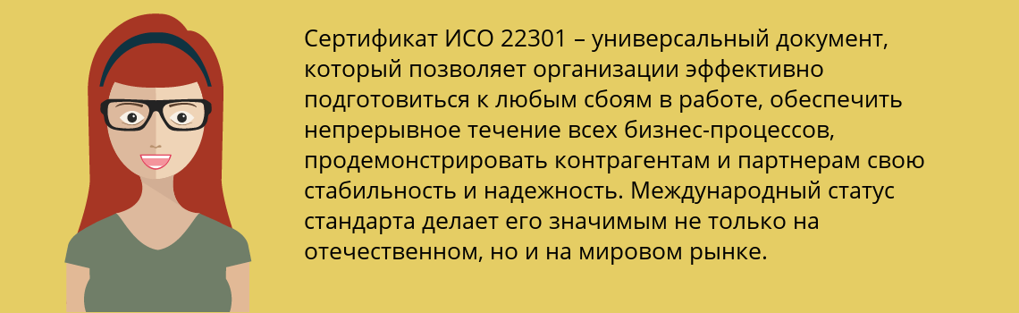 Получить сертификат ISO 22301